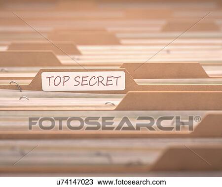 Top secret files, artwork View Large Illustration Drawing - Top secret files, artwork. Fotosearch