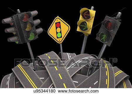 Traffic flow, conceptual artwork View Large Illustration Clipart - Traffic flow, conceptual artwork. Fotosearch