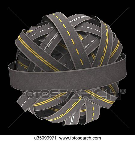 Clip Art - Traffic jam, conceptual artwork. Fotosearch