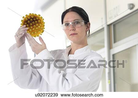 Stock Illustration - Viral research, conceptual image. Fotosearch