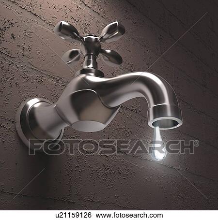 Stock Illustration - Water scarcity, artwork. Fotosearch