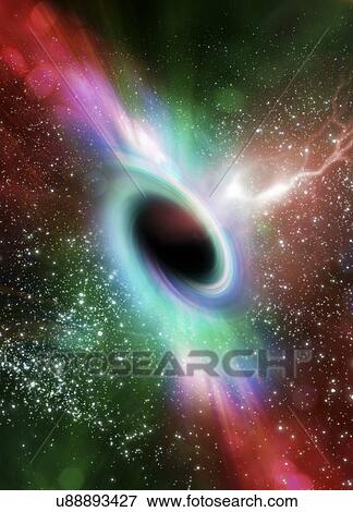ブラックホール ｱｰﾄﾜｰｸ イラスト U8427 Fotosearch