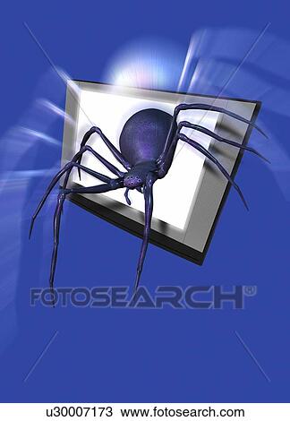 3D television, artwork View Large Illustration Drawing - 3D television, artwork. Fotosearch