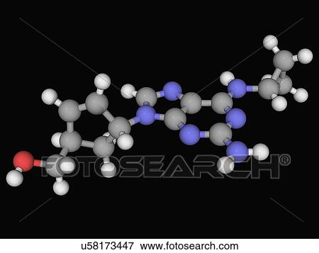 Abacavir drug molecule View Large Illustration Stock Illustration - Abacavir drug molecule. Fotosearch