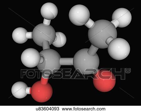 Acetoin molecule View Large Illustration Drawing - Acetoin molecule. Fotosearch