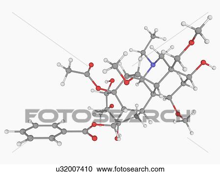Aconitine poison molecule View Large Illustration Clipart - Aconitine poison molecule. Fotosearch