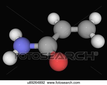Acrylamide molecule View Large Illustration Drawing - Acrylamide molecule. Fotosearch