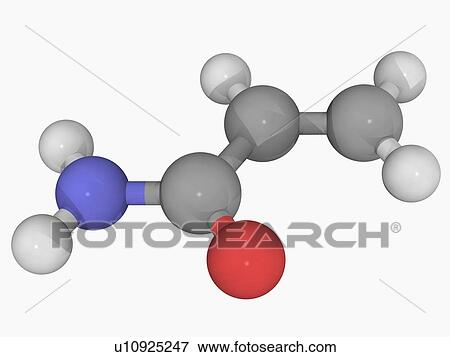Acrylamide molecule View Large Illustration Stock Illustration - Acrylamide molecule. Fotosearch