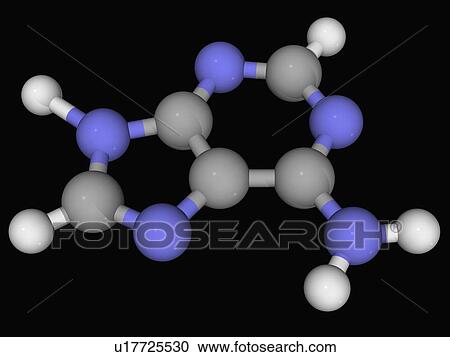 Adenine molecule View Large Illustration Clipart - Adenine molecule. Fotosearch