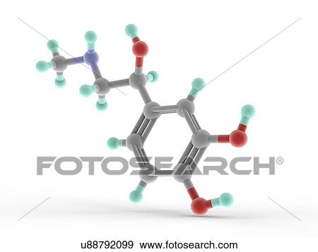 Adrenaline epinephrine molecule View Large Illustration Stock Illustration - Adrenaline epinephrine molecule. Fotosearch