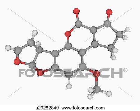 Aflatoxin B1 molecule View Large Illustration Stock Illustration - Aflatoxin B1 molecule. Fotosearch