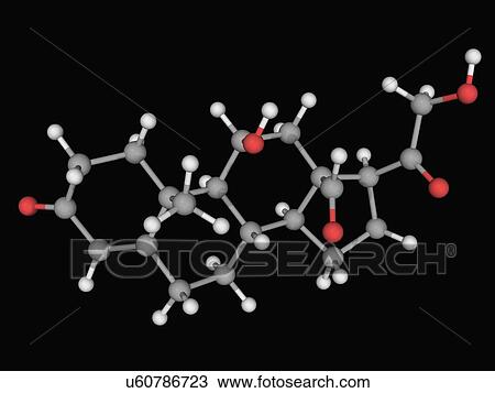 Aldosterone hormone molecule View Large Illustration Drawing - Aldosterone hormone molecule. Fotosearch