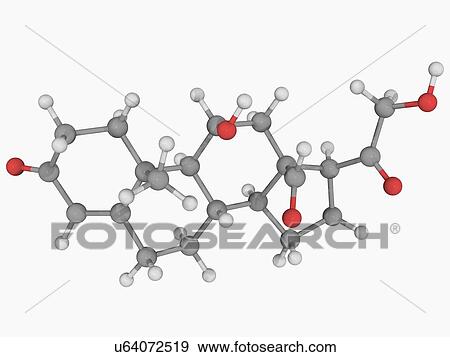 Stock Illustration - Aldosterone hormone molecule. Fotosearch