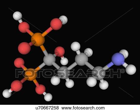 Alendronic acid drug molecule View Large Illustration Stock Illustration - Alendronic acid drug molecule. Fotosearch