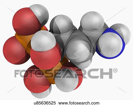 Stock Illustration - Alendronic acid drug molecule. Fotosearch