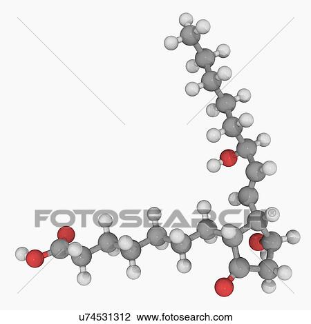 Alprostadil drug molecule View Large Illustration Drawing - Alprostadil drug molecule. Fotosearch