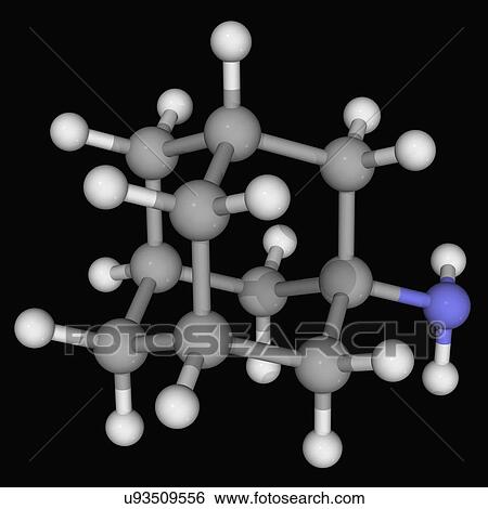Amantadine drug molecule View Large Illustration Stock Illustration - Amantadine drug molecule. Fotosearch