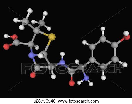 Amoxicillin drug molecule View Large Illustration Clipart - Amoxicillin drug molecule. Fotosearch