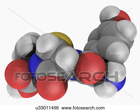 Amoxicillin drug molecule View Large Illustration Stock Illustration - Amoxicillin drug molecule. Fotosearch