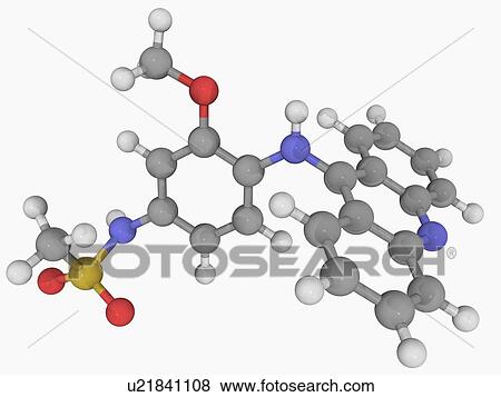 Amsacrine drug molecule View Large Illustration Stock Illustration - Amsacrine drug molecule. Fotosearch