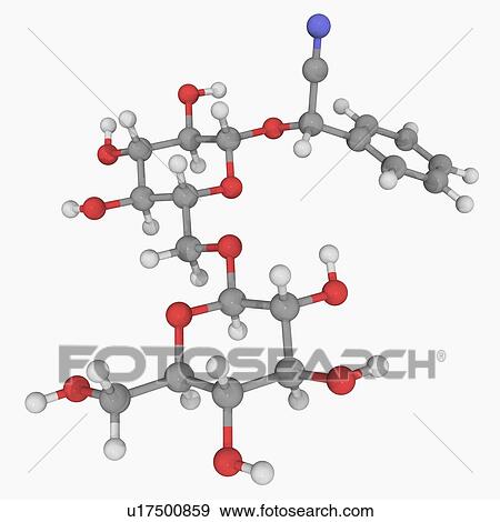 Amygdalin molecule View Large Illustration Stock Illustration - Amygdalin molecule. Fotosearch