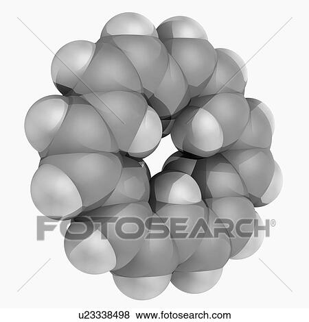 Stock Illustration - Annulene molecule. Fotosearch
