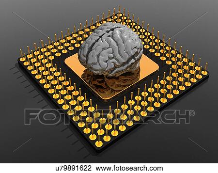 Artificial intelligence, artwork View Large Illustration Drawing - Artificial intelligence, artwork. Fotosearch