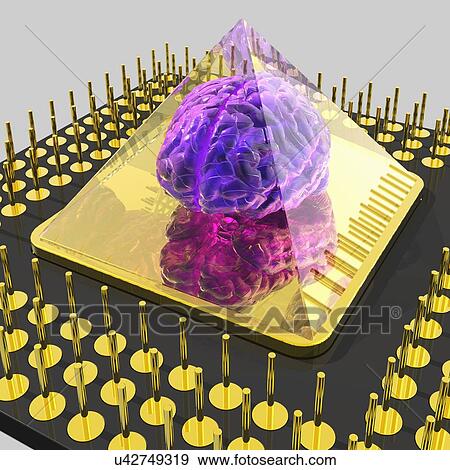 Artificial intelligence, artwork View Large Illustration Stock Illustration - Artificial intelligence, artwork. Fotosearch