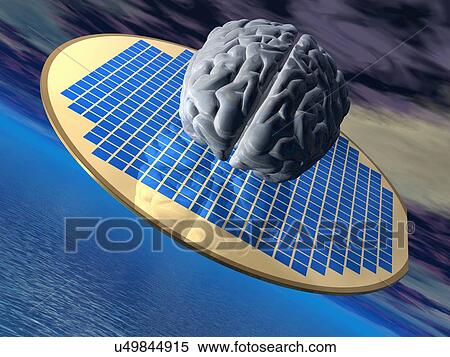 Artificial intelligence, artwork View Large Illustration Stock Illustration - Artificial intelligence, artwork. Fotosearch