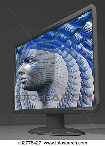 Artificial intelligence, artwork View Large Illustration Stock Illustration - Artificial intelligence, artwork. Fotosearch