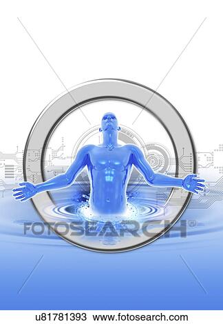 Artificial intelligence, conceptual image View Large Illustration Drawing - Artificial intelligence, conceptual image. Fotosearch