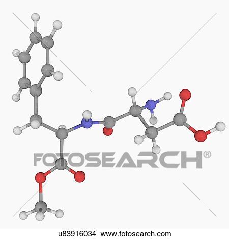 Aspartame molecule View Large Illustration Stock Illustration - Aspartame molecule. Fotosearch
