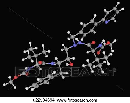 Atazanavir drug molecule View Large Illustration Stock Illustration - Atazanavir drug molecule. Fotosearch
