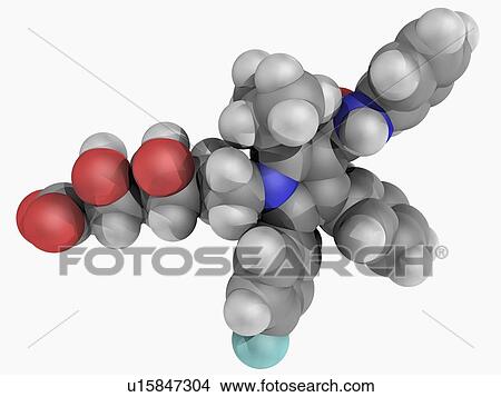 Atorvastatin drug molecule View Large Illustration Stock Illustration - Atorvastatin drug molecule. Fotosearch
