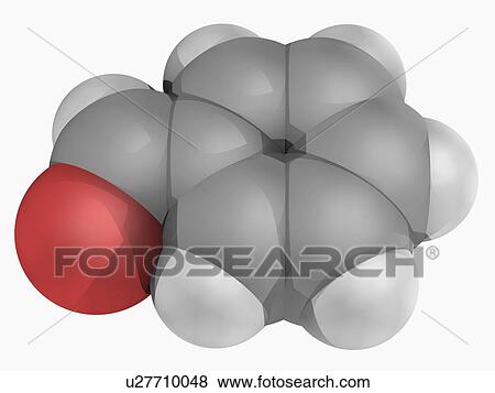 Benzaldehyde molecule View Large Illustration Stock Illustration - Benzaldehyde molecule. Fotosearch