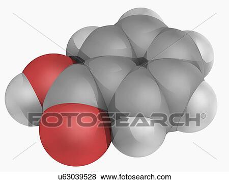 Benzoic acid molecule View Large Illustration Stock Illustration - Benzoic acid molecule. Fotosearch