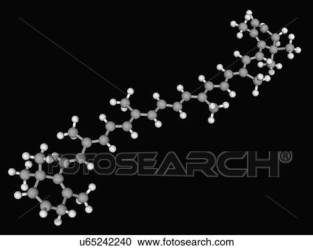 Beta-Carotene molecule View Large Illustration Clipart - Beta-Carotene molecule. Fotosearch