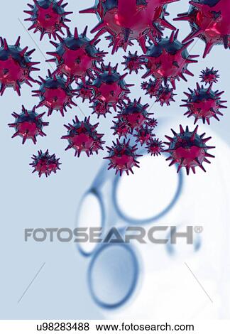 Stock Illustration - Biological warfare, conceptual artwork. Fotosearch