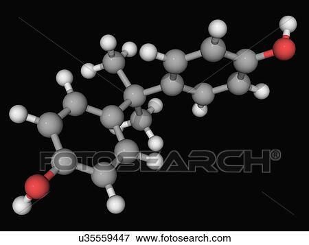 Bisphenol A molecule View Large Illustration Stock Illustration - Bisphenol A molecule. Fotosearch