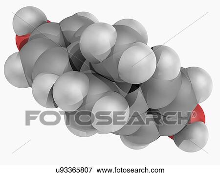 Stock Illustration - Bisphenol A molecule. Fotosearch