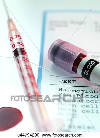 Clipart - Blood test. Fotosearch