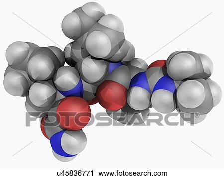 Boceprevir drug molecule View Large Illustration Clip Art - Boceprevir drug molecule. Fotosearch
