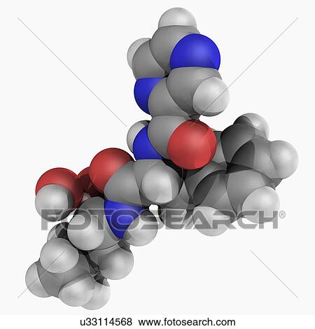 Stock Illustration - Bortezomib drug molecule. Fotosearch