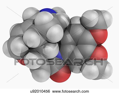 Stock Illustration - Brucine molecule. Fotosearch