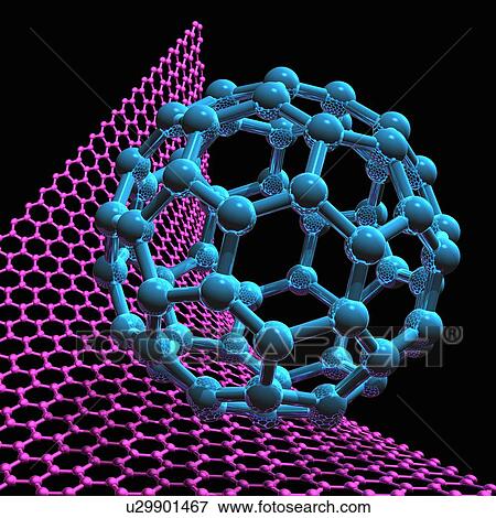 Buckyball and graphene, artwork View Large Illustration Stock Illustration - Buckyball and graphene, artwork. Fotosearch