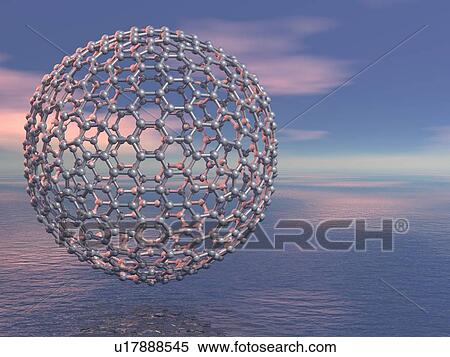 Buckyball molecule, artwork View Large Illustration Stock Illustration - Buckyball molecule, artwork. Fotosearch