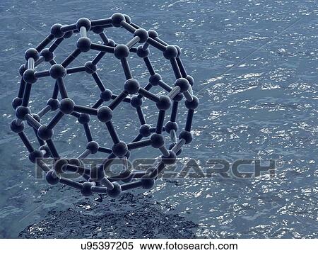 Buckyball molecule, artwork View Large Illustration Stock Illustration - Buckyball molecule, artwork. Fotosearch
