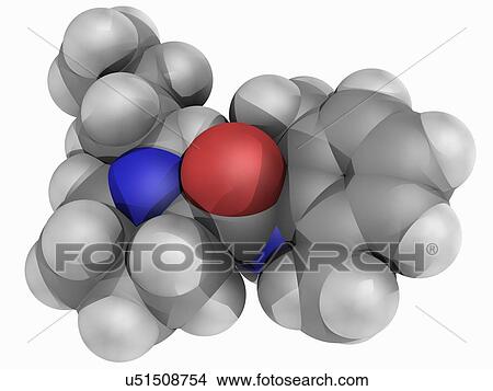 Stock Illustration - Bupivacaine drug molecule. Fotosearch