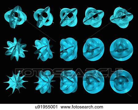 Clip Art - Calabai-yau manifolds. Fotosearch