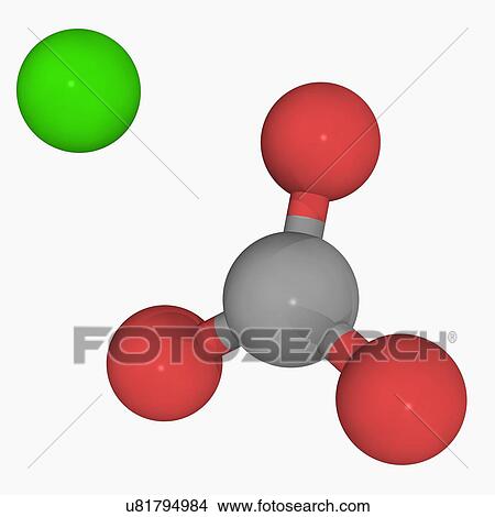 Stock Illustration - Calcium carbonate molecule. Fotosearch